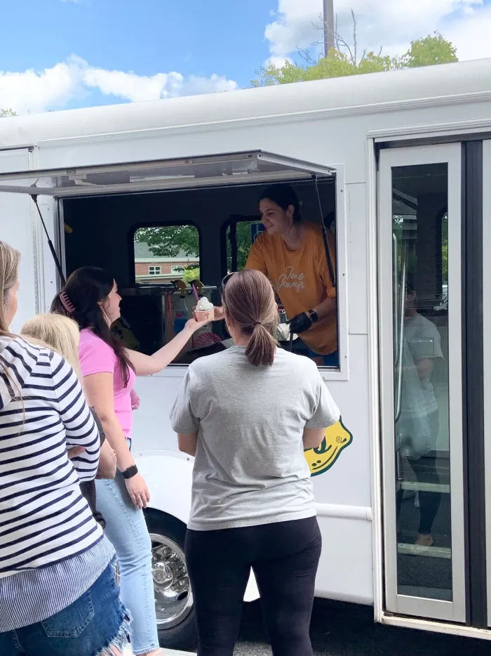 Customers at the truck window